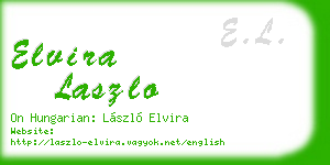 elvira laszlo business card