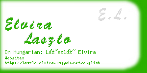 elvira laszlo business card